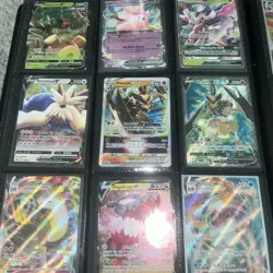 Pokemon Binder Lot Of 117 Ex & V Ultra Rare TCG cards Binder Not Included - Image 1