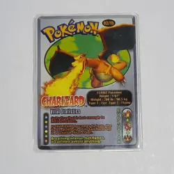 WENDY'S Vital Statistic CHARIZARD Promo POKEMON Laminated 2002 Trading Card 2/15 - Image 1