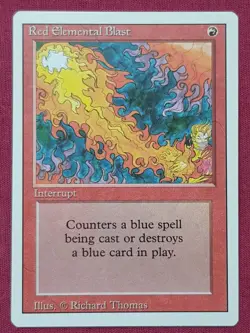 Magic The Gathering REVISED EDITION RED ELEMENTAL BLAST red card MTG - Image 1
