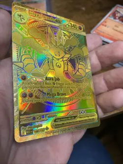 Mega Lucario ex 188/132 - Mega Evolution - Pokemon Card TCG Gold god card Mint - Image 3