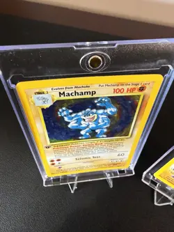 Authentic Pokemon TCG Base Set Raw 2 Card Lot - 1st ED Machamp & Machoke - Image 4