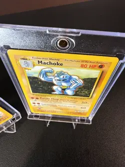 Authentic Pokemon TCG Base Set Raw 2 Card Lot - 1st ED Machamp & Machoke - Image 5