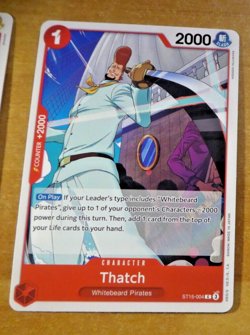 ONE PIECE ENGLISH CARD GAME CARTE Thatch ST15-004 ST EN JCC NM - Image 1
