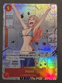 Nami Manga Alt Art OP01-016 One Piece Card Game PRB-01 Premium Booster - Image 1