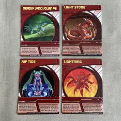 Bakugan Battle Brawlers ABILITY Card Lot (x11 Red Blue Green 2008 Set) TCG Game - Image 3