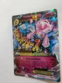 M Diancie EX XY44 Black Star Promo Ultra Rare Holo Pokemon English Mega Card - Image 2