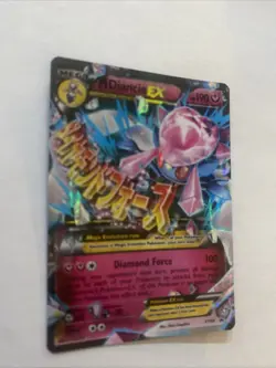 M Diancie EX XY44 Black Star Promo Ultra Rare Holo Pokemon English Mega Card - Image 3
