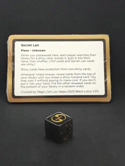 MagicCon Atlanta 2025 Exclusive Black Lotus Unknown Planechase & Die - Sealed - Image 2
