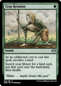 MTG Crop Rotation, NM-Mint, English Dominaria Remastered - Image 1
