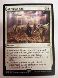 Akroma's Will Commander Legends #3 Rare - Image 1