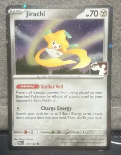 Jirachi Holo Pokemon Prize Pack Series Promo Pokemon Card Play Stamp - Image 1