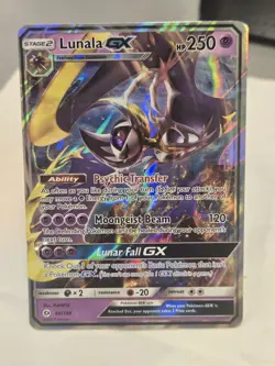 Pokemon Lunala GX 66/149 SM Base Set Holo From Sun And Moon TCG NM - Image 1