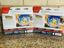 Pokemon Surging Sparks - 3 Pack Blister ART SET Zapdos & Quagsire Promo BUNDLE - Image 2