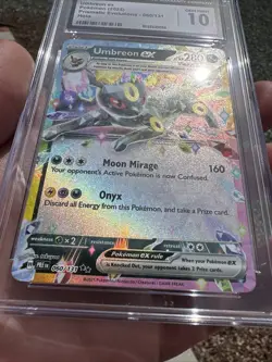 2025 Pokemon Scarlet & Violet Prismatic Evolutions Umbreon EX 60 CGC Gem Mint 10 - Image 2