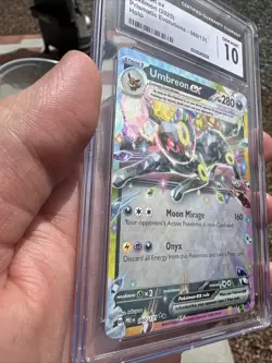 2025 Pokemon Scarlet & Violet Prismatic Evolutions Umbreon EX 60 CGC Gem Mint 10 - Image 4