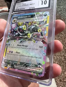 2025 Pokemon Scarlet & Violet Prismatic Evolutions Umbreon EX 60 CGC Gem Mint 10 - Image 5