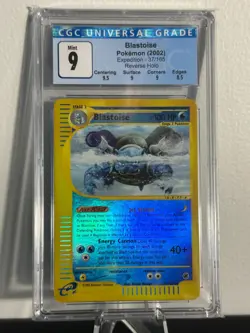 Pokemon TCG | Expedition | Blastoise | Reverse Holo | 37/165 | CGC 9 - Image 1