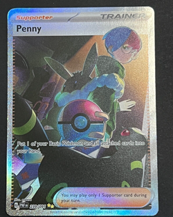 Penny 239/091 Sv: Paldean Fates, SIR Holo. English, pokemon TCG. NM-M - Image 1