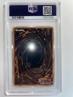 YuGiOh Rainbow Dragon Misprint Incorrect Name Ghost Rare 1st Edition PSA 9 - Image 2