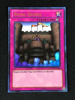 YUGIOH ROYAL DECREE LCYW-EN182 ULTRA PLAY/ EDGE-WEAR - Image 1