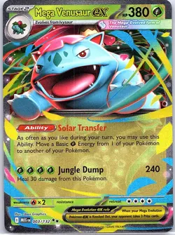 Mega Venusaur ex 003/132 ME01: Mega Evolution - Pokemon Card - NM - Image 1