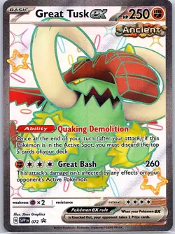 Great Tusk ex 072 SV: Scarlet & Violet Promo Cards - Pokemon Card - NM - Image 1