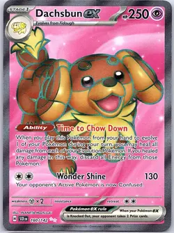 Dachsbun ex 160/142 SV07: Stellar Crown - Pokemon Card - NM - Image 1