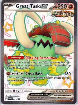 Great Tusk ex 072 SV: Scarlet & Violet Promo Cards - Pokemon Card - NM - Image 1
