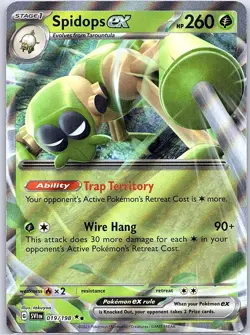 Spidops ex 019/198 SV01: Scarlet & Violet Base Set - Pokemon Card - NM - Image 1