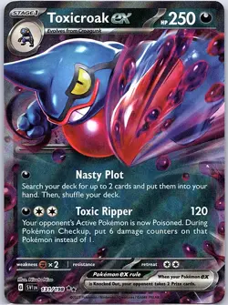 Toxicroak ex 131/198 SV01: Scarlet & Violet Base Set - Pokemon Card - NM - Image 1