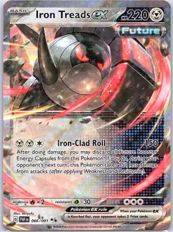 Iron Treads ex 066/091 SV: Paldean Fates - Pokemon Card - NM - Image 1