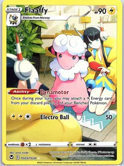Flaaffy TG03/TG30 SWSH12: Silver Tempest Trainer Gallery - Pokemon Card - NM - Image 1