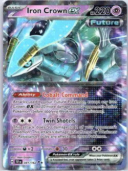 Iron Crown ex 081/162 SV05: Temporal Forces - Pokemon Card - NM - Image 1