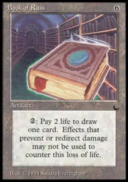 Book of Rass - Medium Play MTG The Dark - Image 1
