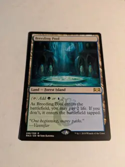 MTG Breeding Pool Ravnica Allegiance Card 246/259 Regular Rare - Image 2