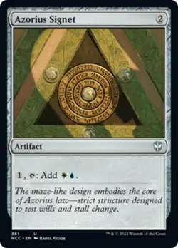 Azorius Signet - Near Mint MTG Commander: Streets of New Capenna - Image 1