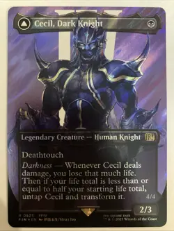 Cecil, Dark Knight (Borderless) (Surge Foil) Final Fantasy Foil 0525 MTG - Image 1