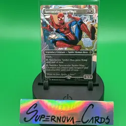 Spectacular Spider-Man (Borderless) Marvel's MTG Spider-Man #14 Rare - Image 1