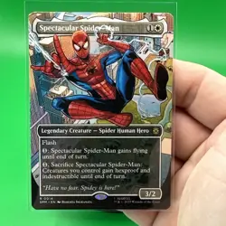 Spectacular Spider-Man (Borderless) Marvel's MTG Spider-Man #14 Rare - Image 3