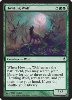 Howling Wolf -Foil Light Play MTG Conspiracy - Image 1