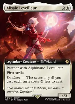 MTG Alisaie Leveilleur 129 Rare Extended Art Final Fantasy Commander - Image 1