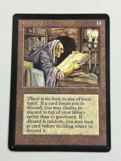 Library of Leng - Beta Edition 1993 - MTG card [MP] - Image 1