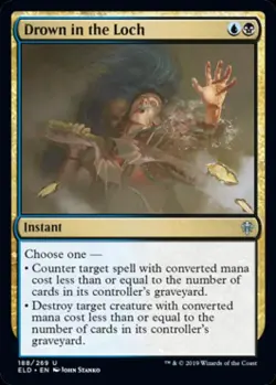 Drown in the Loch - Light Play MTG Throne of Eldraine - Image 1