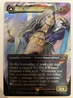 Kuja, Genome Sorcerer (Borderless) (Surge Foil) 0544 MNM Final Fantasy Magic MTG - Image 1