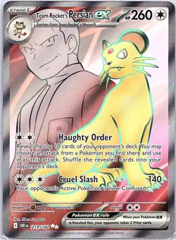 Team Rocket's Persian ex - 219/182 SV10: Destined Rivals - Pokemon Card - NM - Image 1