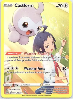 Castform TG11/TG30 SWSH11: Lost Origin Trainer Gallery - Pokemon Card - NM - Image 1