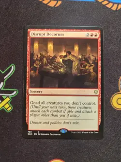EXACT CARD PICTURED Disrupt Decorum CLB 0789 MTG Baldur's Gate Eng Non-F - Image 1