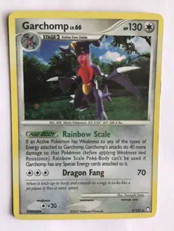 Garchomp Holo Rare 9/123 D&P Mysterious Treasures Pokemon Card LP - Image 1