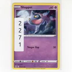 Pokemon TCG Shuppet 072/196 SWSH: Lost Origin Regular Common Card EN-NM 2022 - Image 3