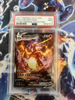 Charizard Vmax SWSH261 Premium Collection PSA Graded 9 Pokemon Trading Card Game - Image 1
